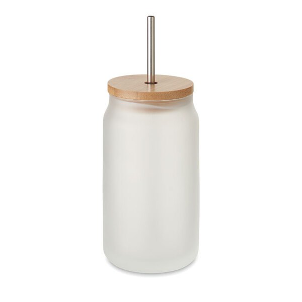 JARBLIM Eco-Friendly Sublimation Mason Jar with Bamboo Lid - GiftRetail MO6919