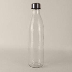 Goya 39522 - Bouteille en verre avec bouchon inox 1L H2O