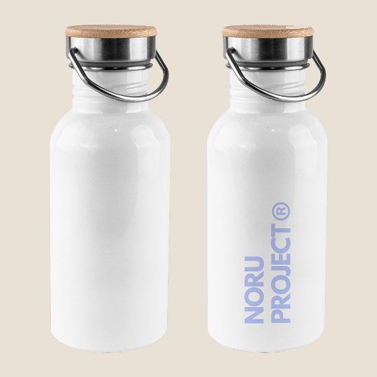 Edelstahlflasche 304, 500ml, Bambusdeckel ML