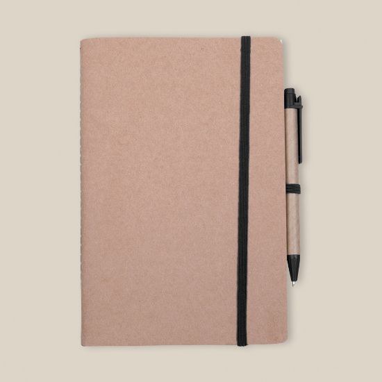 Goya 50031 - Notizbuch mit Kartonhüllen und Elastikband, Stift LOFT