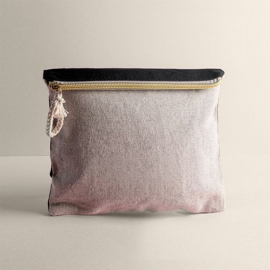 Goya 50539 - Toilettenbeutel Baumwolle Jute mit Zugkordel TAHITI