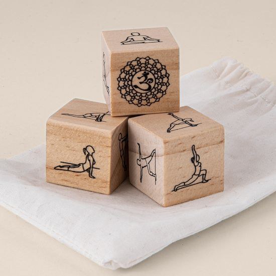 Goya 50627 - Jeu de Yoga en Bois de Pin avec 4 Dés KALI