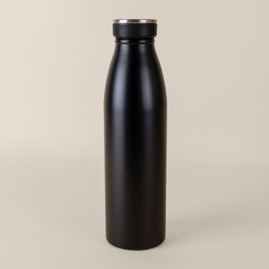 Doppelwandige Flasche 500ml mit Gummi-Kappe