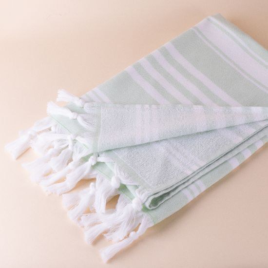 Goya 52036 - Pareo en coton 220 g/m², franges nouées CAYMAN