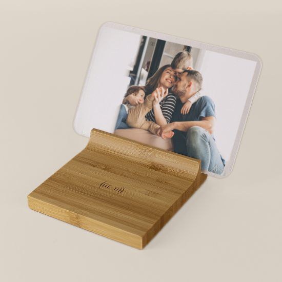 Bamboo 2-in-1 Wireless Charging Base CERVINO