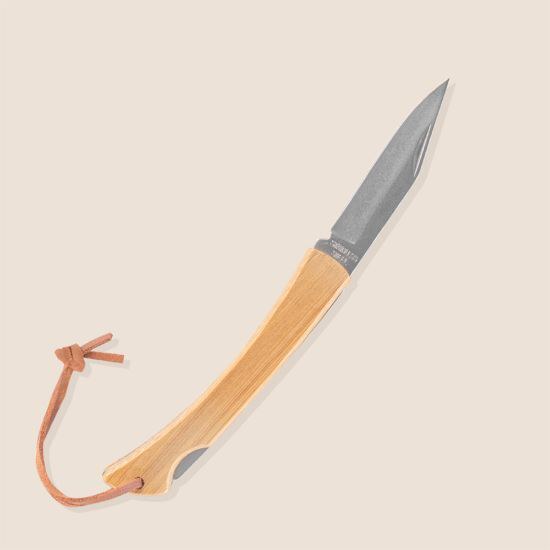 Goya 52542 - Edelstahl Messer mit Bambus und Tragekordel HABA