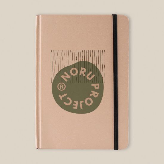 Goya 52575 - A5 Notizbuch mit Graspapier, 80 Seiten, Gummiband und Lesezeichen HILLIER