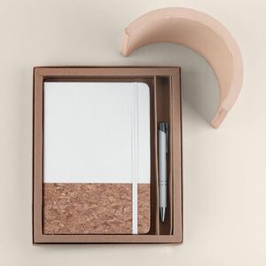 Goya 53590 - Ensemble carnet liège et stylo caoutchouc ECLIPSE