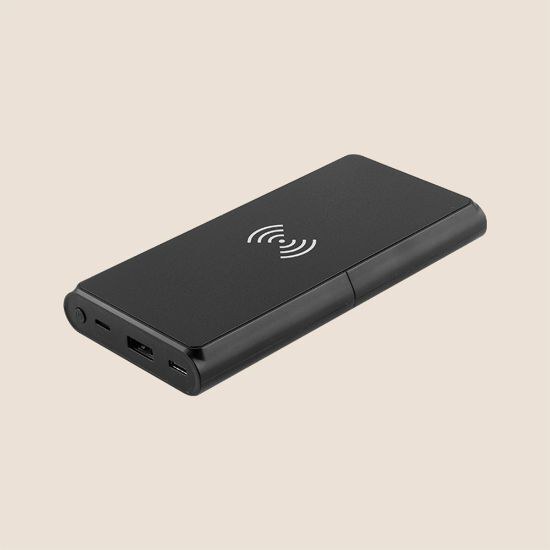 Goya 53565 - Powerbank 10.000mAh, 5W kabelloses Laden, recycelt MOKU