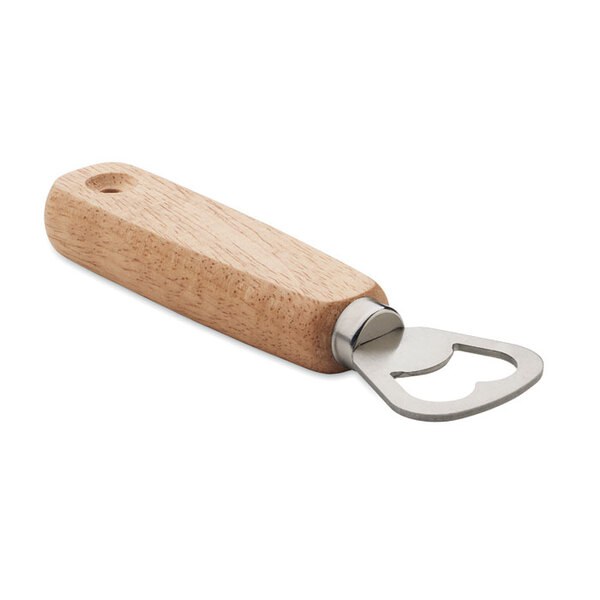 BARTO Hochwertiger Flaschenöffner mit Holzgriff für Barkeeper - GiftRetail MO2288