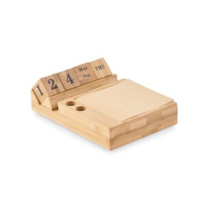 BOOTOP Calendrier de bureau en bambou - GiftRetail MO2250