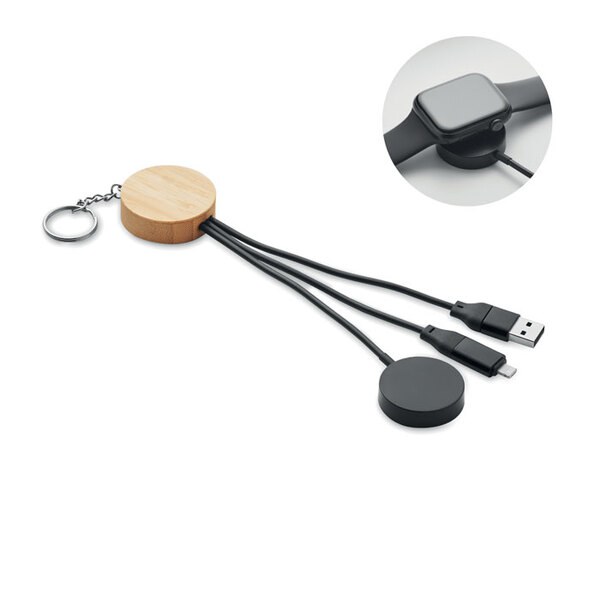 BULE Schlüsselring 4in1 Kabel 60W - GiftRetail MO2451