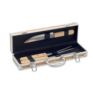 TOOLDERA Ustensiles BBQ en acier inox - GiftRetail MO2471