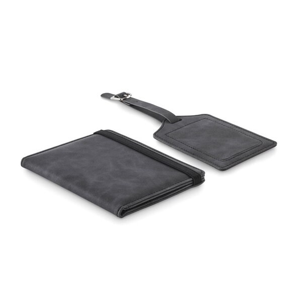 JETTAG Passport and luggage tag set - GiftRetail MO2535