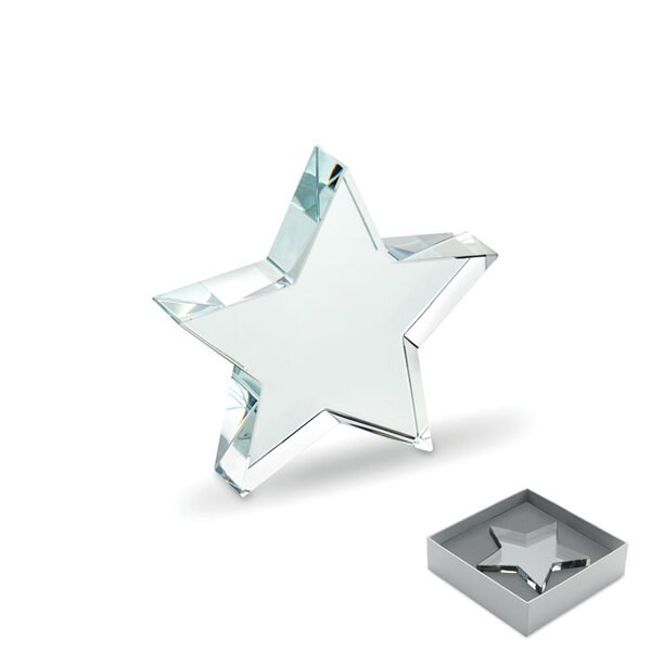 STARWARD Trophée en verre Etoile - GiftRetail MO2660