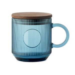 VITRIO MUG Mug en verre strié 300ml - GiftRetail MO2752