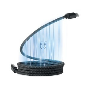 BRAID Câble magnétique en RPET - GiftRetail MO2778