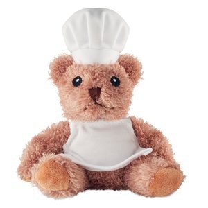 TEDDCHEF Teddy bear plush chef - GiftRetail MO2837