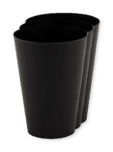 Pack mit 3 GiftRetail MO6375 - FESTA LARGE Wiederverwendbarer Becher 300ml