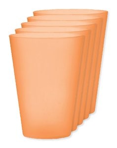 Pack mit 5 GiftRetail MO6375 - FESTA LARGE Wiederverwendbarer Becher 300ml