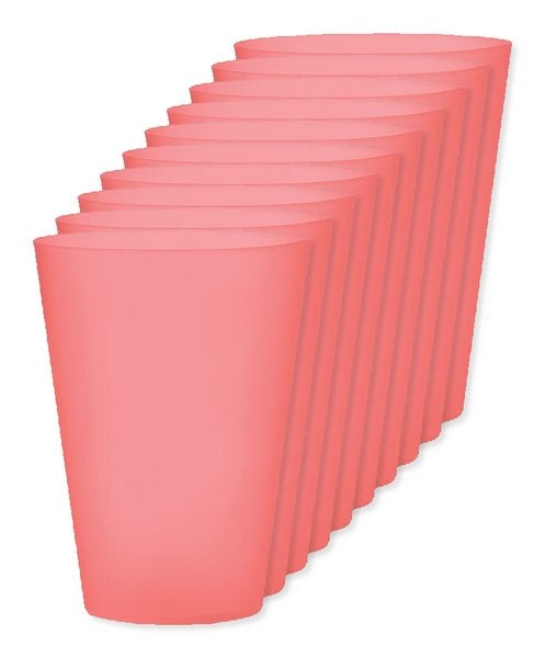 Pack of 10 GiftRetail MO6375 - FESTA LARGE - Eco-friendly and Reusable 300ml - Festival/Party Cup