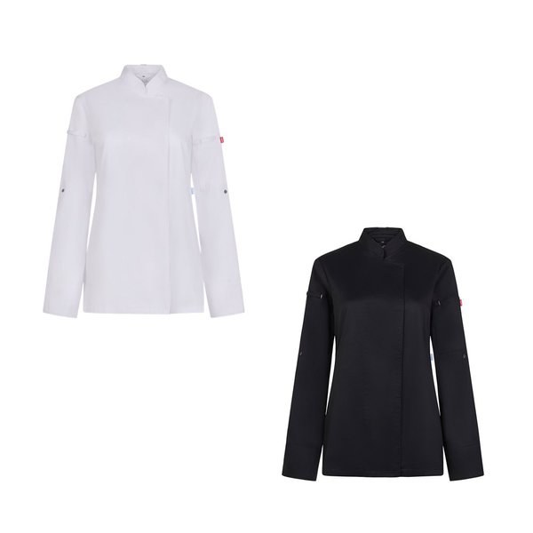 Velilla 36160 - Veste de cuisine pour femme (190 g/m²) en coton (35 %) et polyester recyclé (65 %)