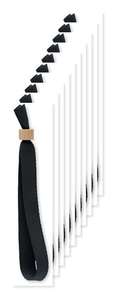 Pack de 10 GiftRetail MO6706 - FIESTA Bracelet en polyester RPET