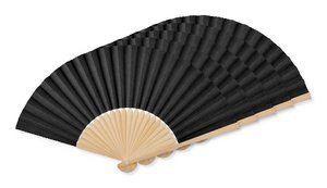 Pack mit 50 GiftRetail MO6828 - FANNY PAPER Eleganter Bambus Handfächer aus Papierstoff