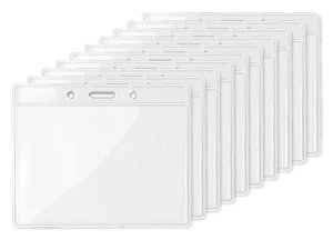 Pack mit 100 GiftRetail MO8599 - BADGY Transparente Kartenhülle