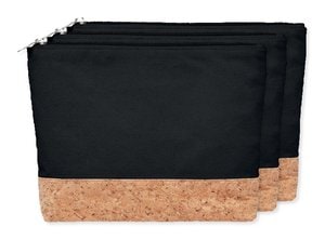 Pack de 3 GiftRetail MO9817 - PORTO BAG Trousse liège & coton