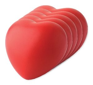 Pack de 5 GiftRetail IT3459 - LOVY Coeur anti-stress