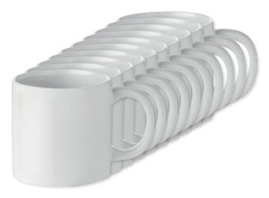 Pack mit 100 GiftRetail MO9244 - MINI SUBLIM Keramikbecher Subli 200ml