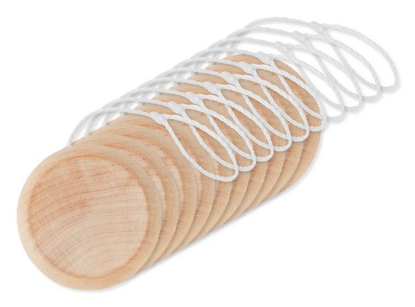 Pack de 10 GiftRetail KC2937 - NATUS Yo-Yo en Bois Naturel pour Enfants et Adultes