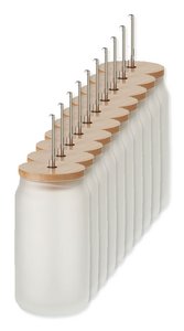 Pack mit 10 GiftRetail MO6919 - JARBLIM Trinkglas Subli 400ml
