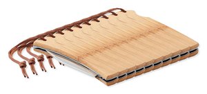 Pack de 100 GiftRetail MO6623 - MANSAN Couteau pliable en bambou