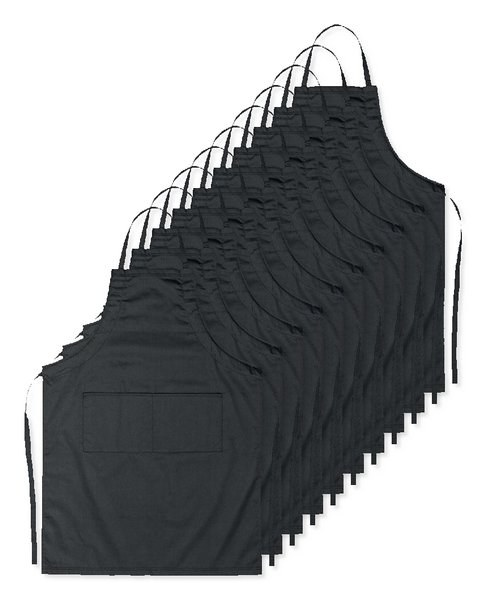 Pack mit 100 GiftRetail MO8441 - FITTED KITAB Küchenschürze