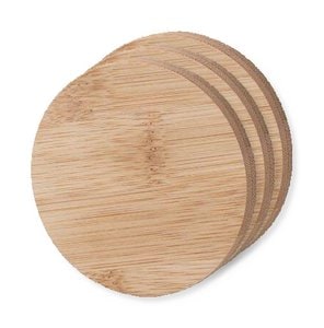 Pack of 30 Goya 50659 - Bamboo Wood Frame Small Mirror CRIM