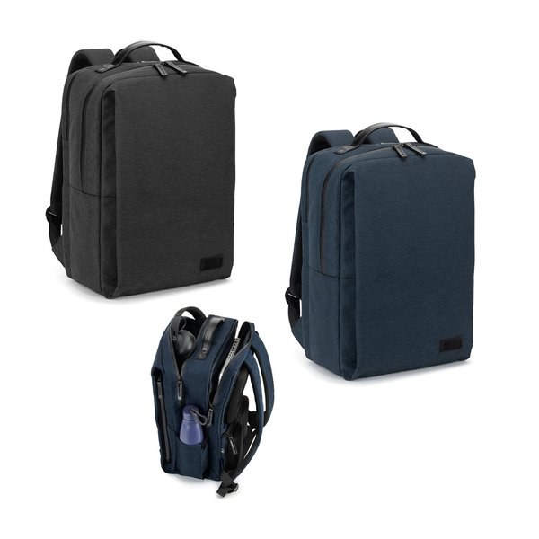 Laptop-Rucksack (17") aus hochdichtem 600D-Recycling-Polyester (20L) - Egotier 92542